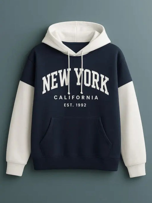 New York California Est. 1992 Colorblock Hoodie - Men's & Women's